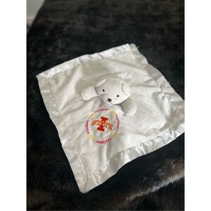 Baby Fanatic Iowa State Cyclones Bear Plush Security Blanket Lovey Gray Silver